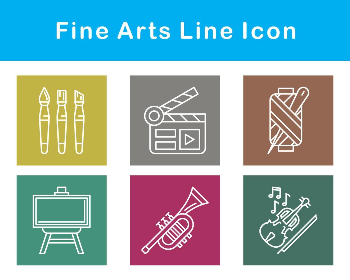 Fine Arts Vector Icon Set