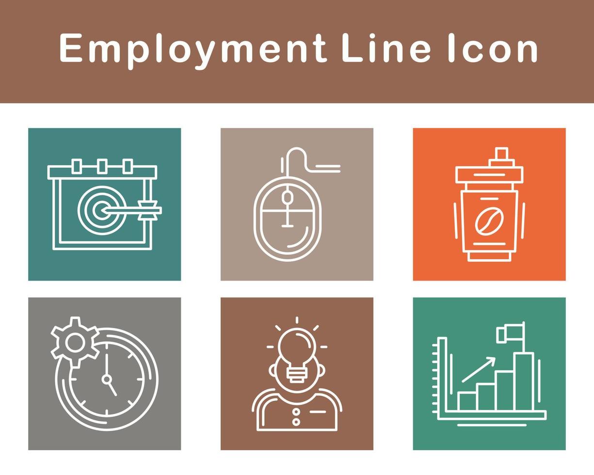 Employment Vector Icon Set