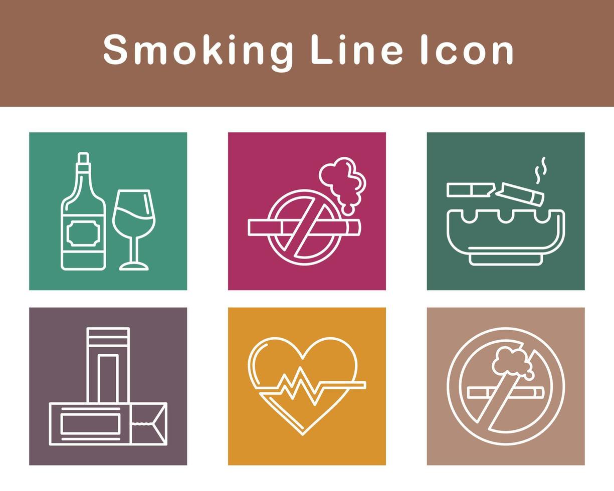 Smoking Vector Icon Set