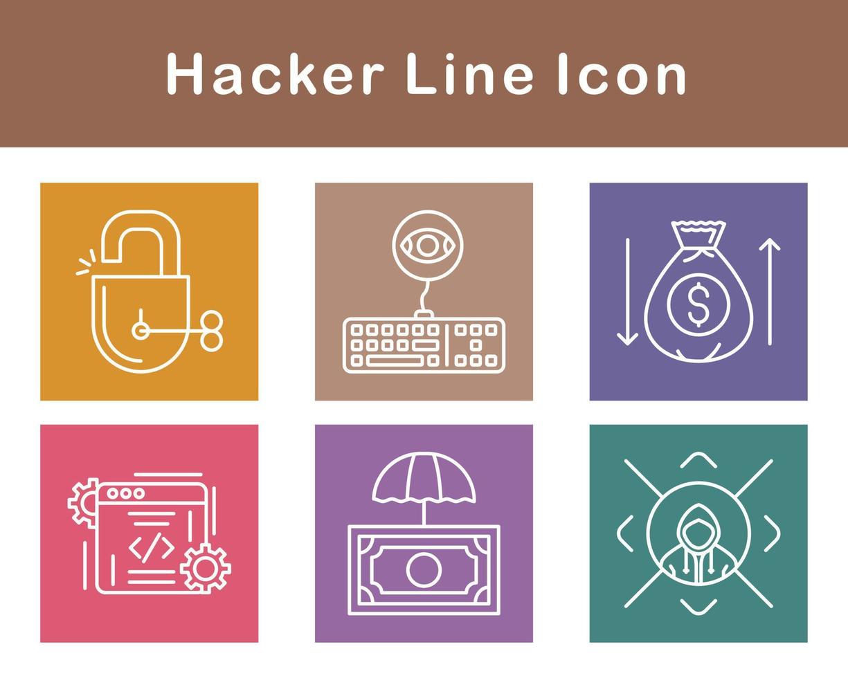 Hacker Vector Icon Set