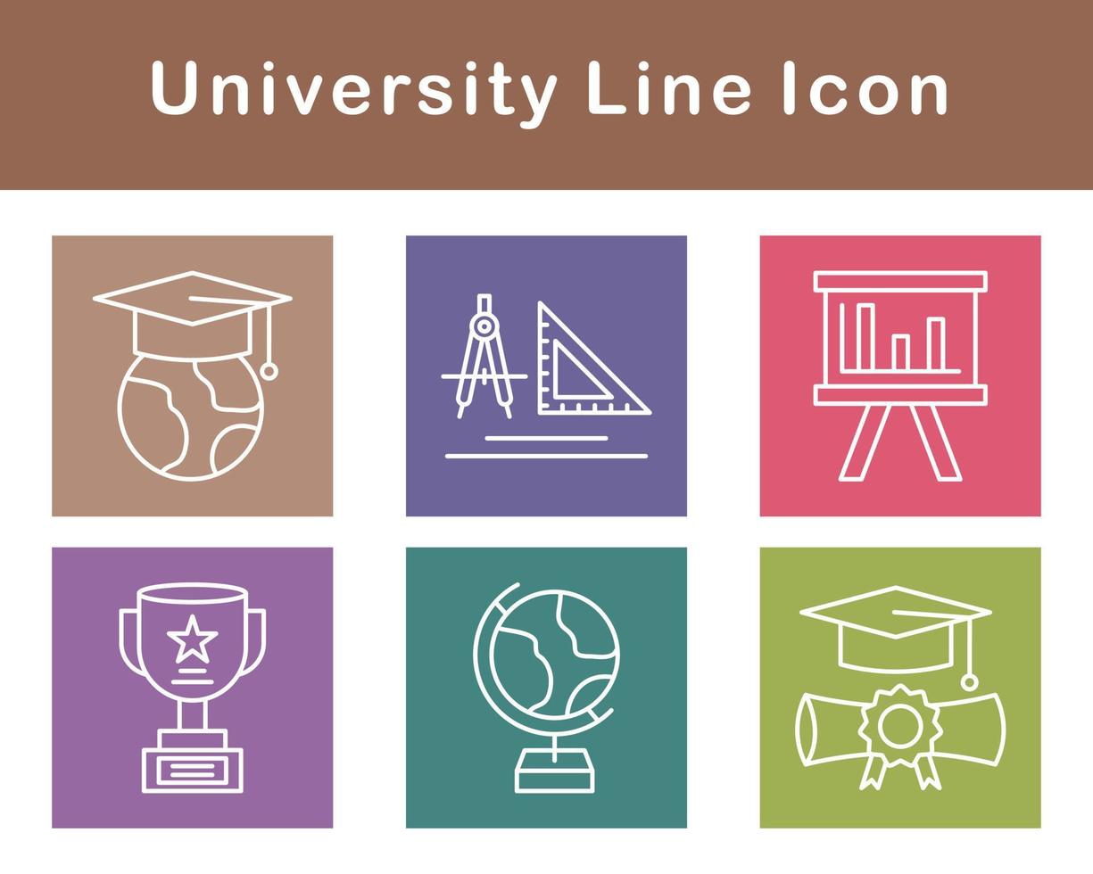 university Vector Icon Set