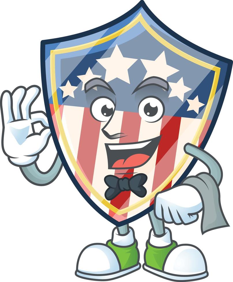 Clásico proteger insignias Estados Unidos icono diseño vector