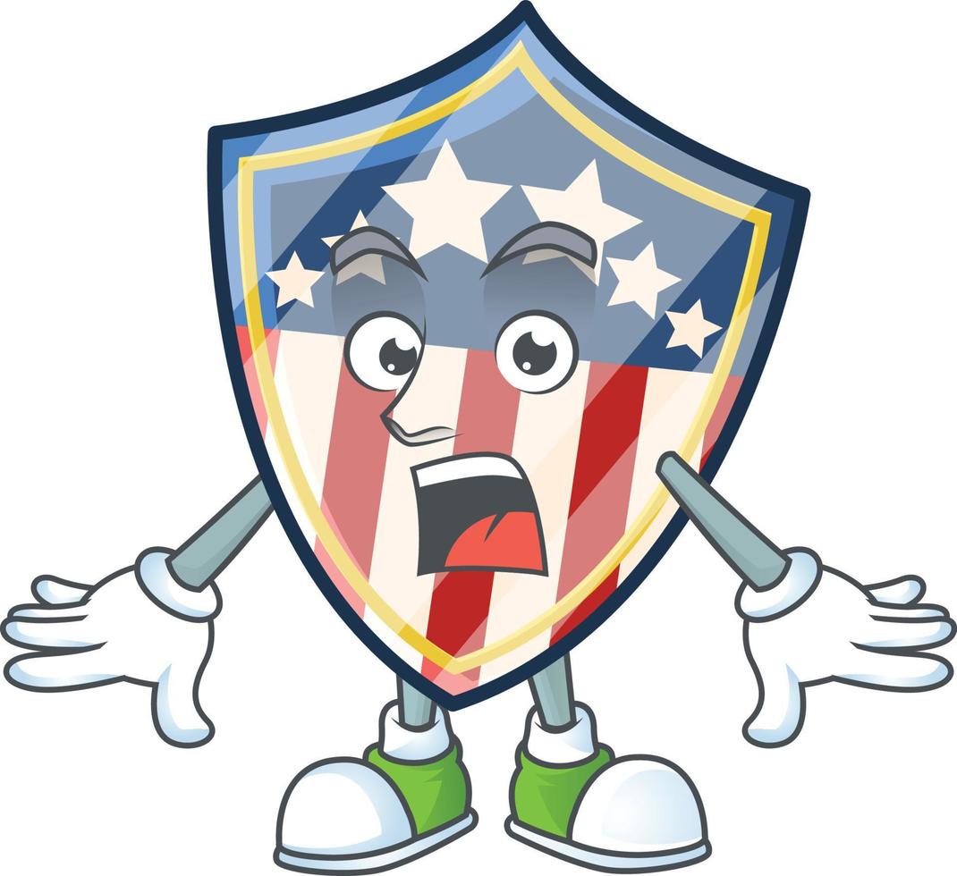 Vintage Shield Badges USA Icon Design vector