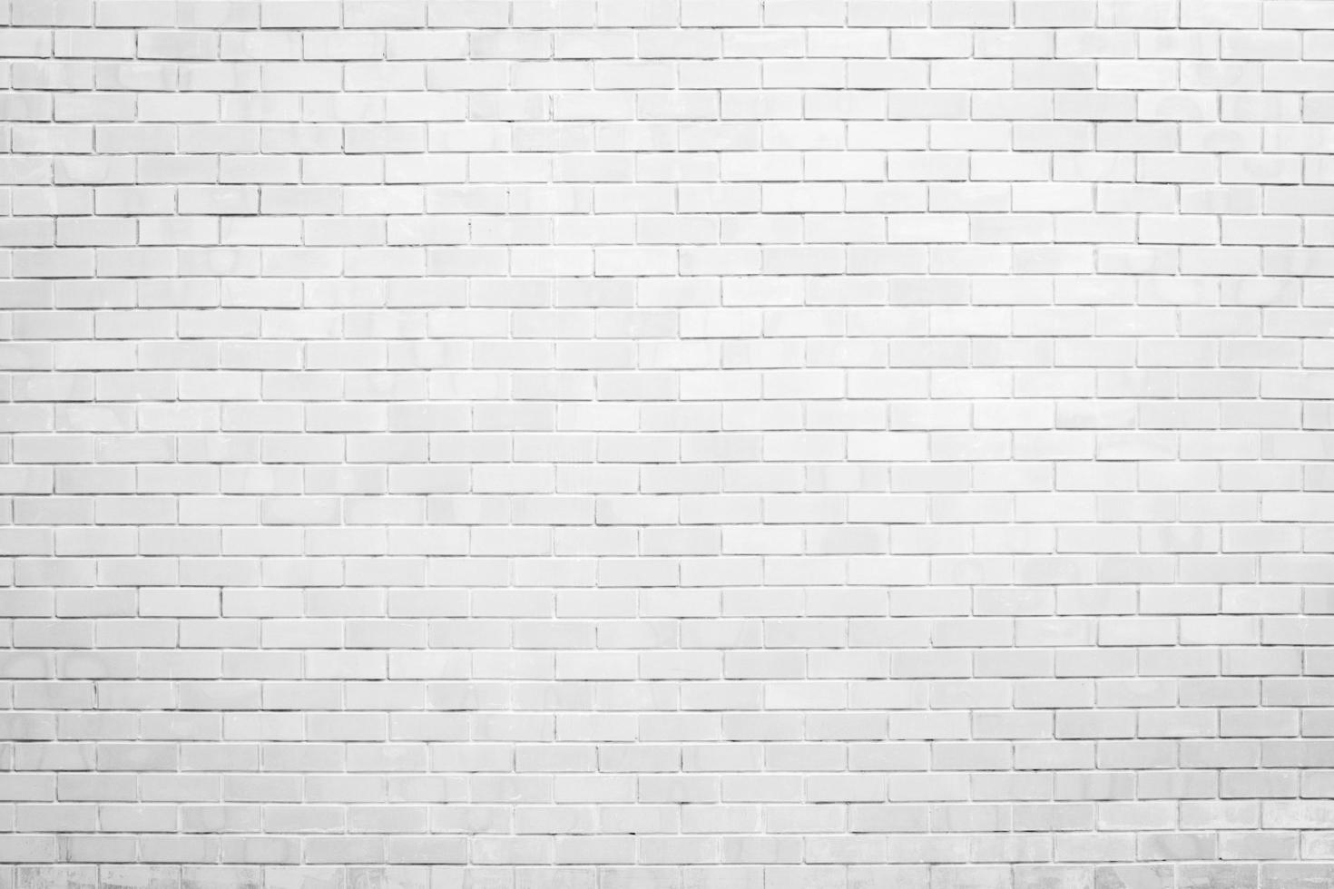 white brick wall texture and background with copy space photo