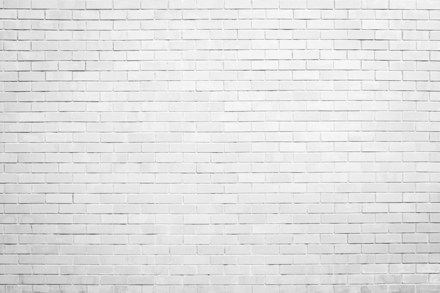 white brick wall texture and background with copy space photo