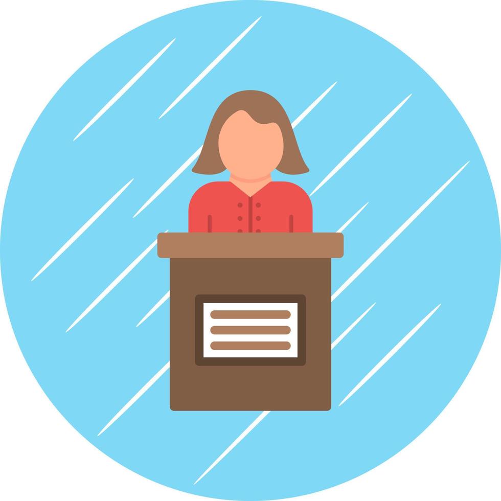 Candidate Female Vector Icon Design