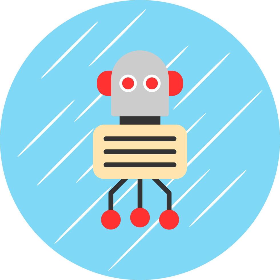 Nano Robot Vector Icon Design