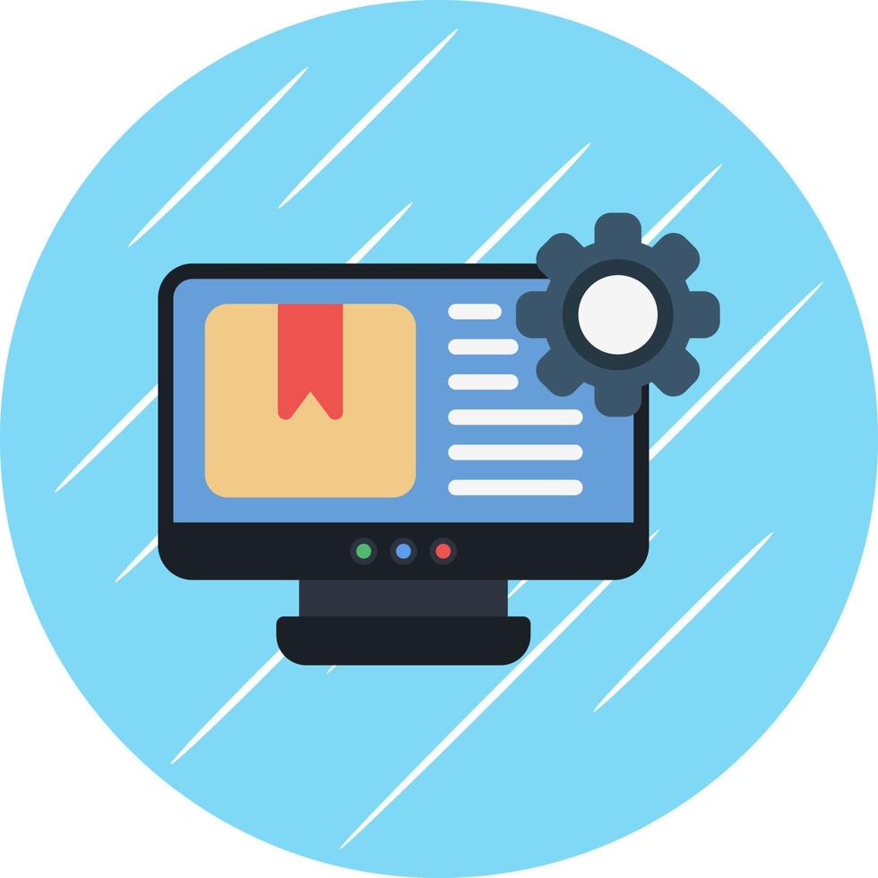 Content Management System Vector Icon Design