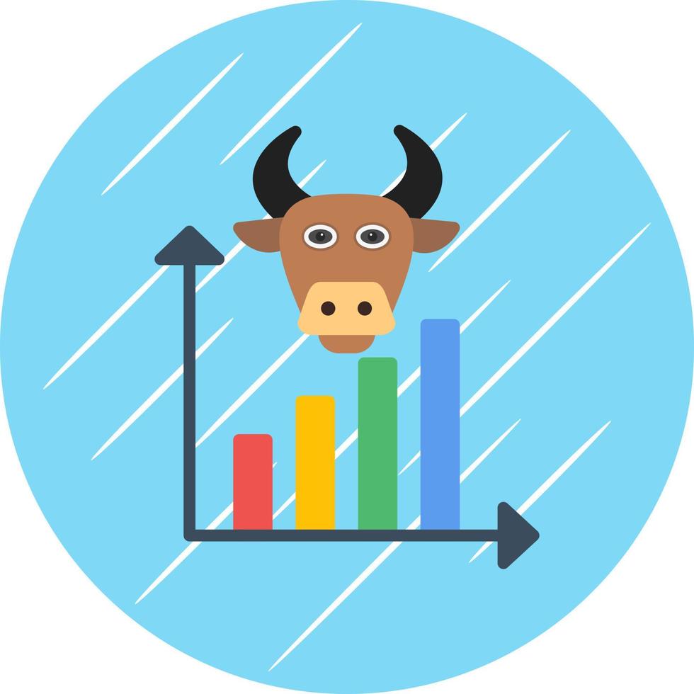 Bull Market Vector Icon Design