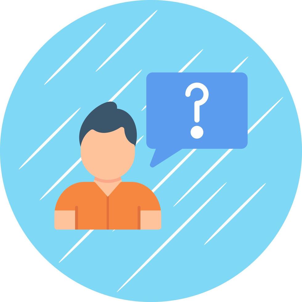 Ask Vector Icon Design