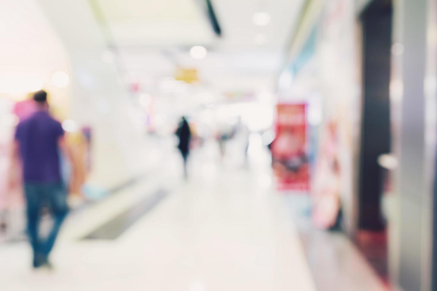 borroso antecedentes - Tienda de compras centro comercial difuminar antecedentes con Bokeh. foto