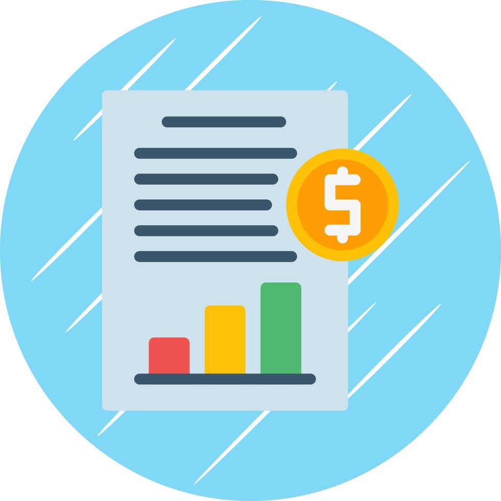 Cash Flow Statement Vector Icon Design