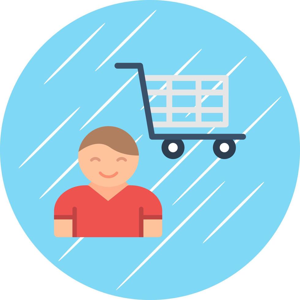 diseño de icono de vector de comprador