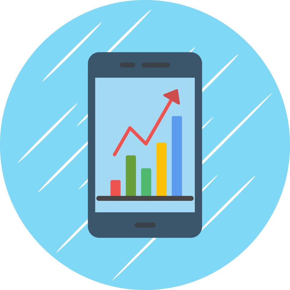 Mobile Trading Vector Icon Design