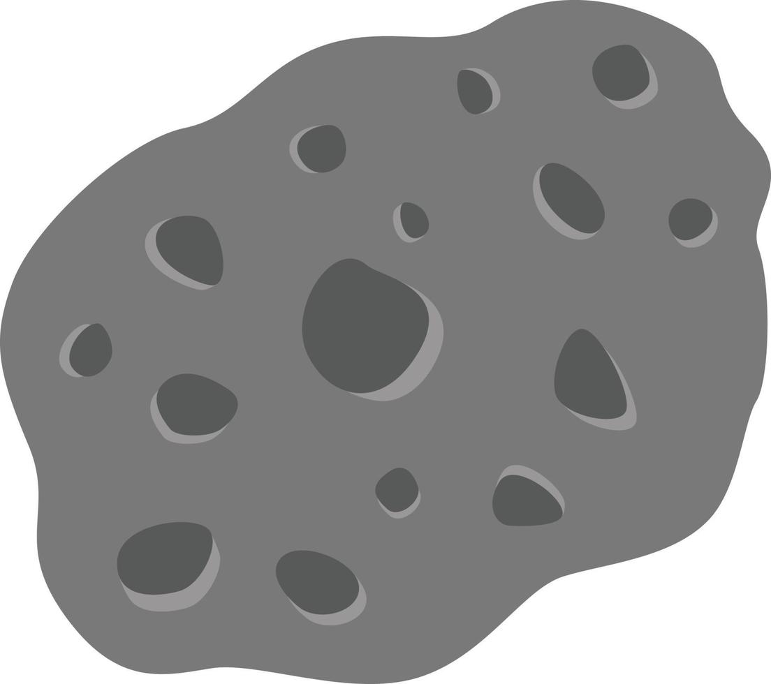 Illustration stone meteorite vector