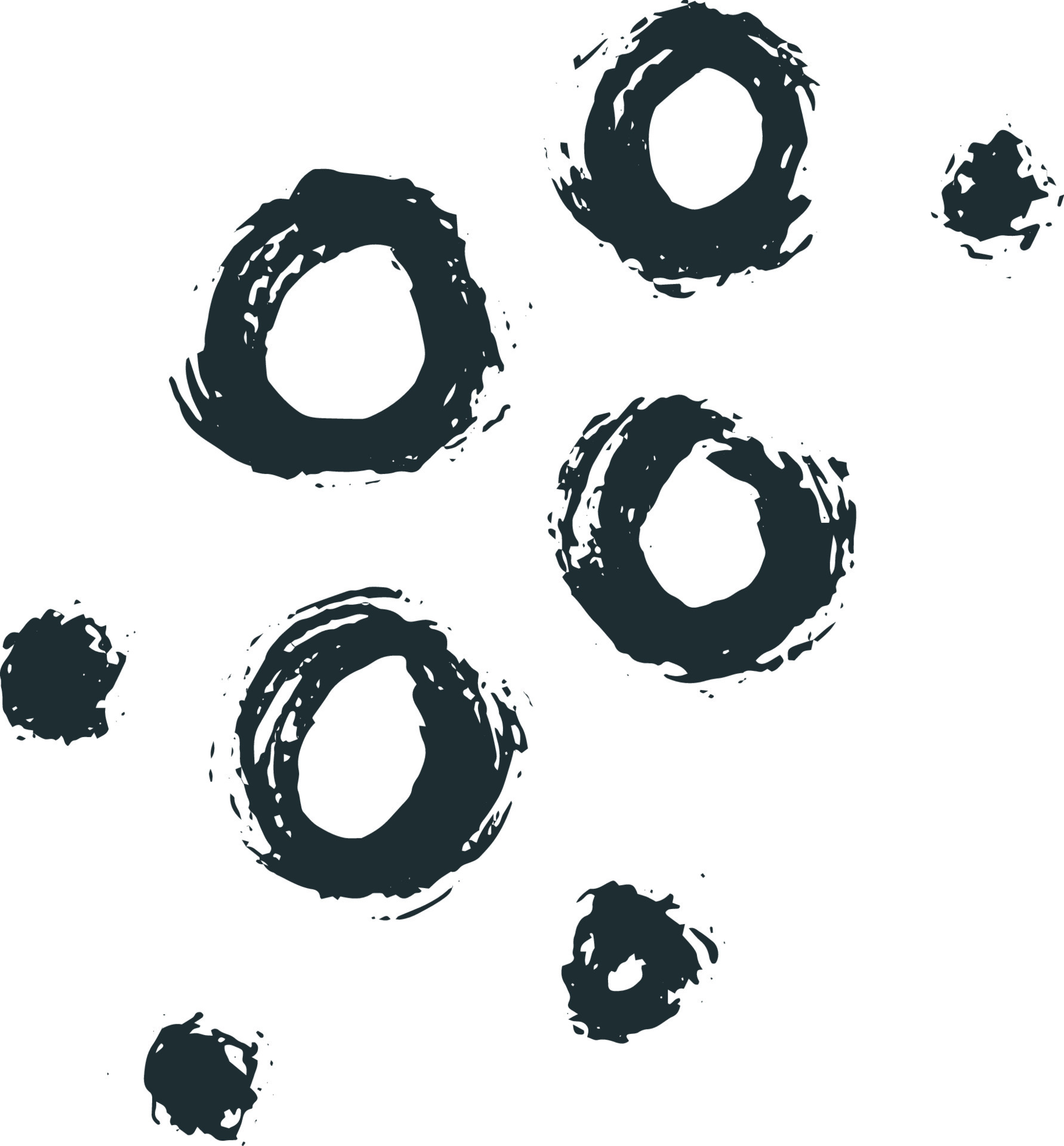 paint brush strokes spots dots 20701002 Vector Art at Vecteezy