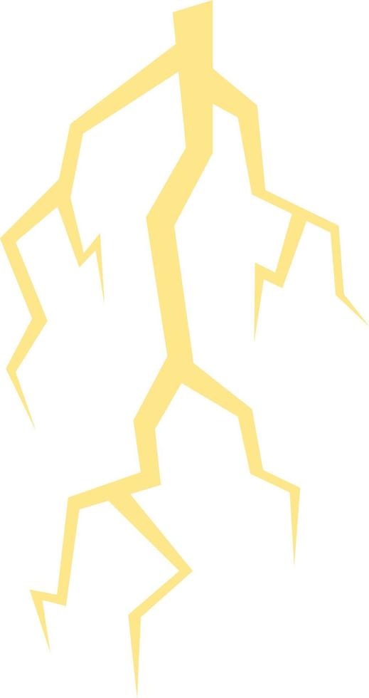 Illustration yellow lightning vector