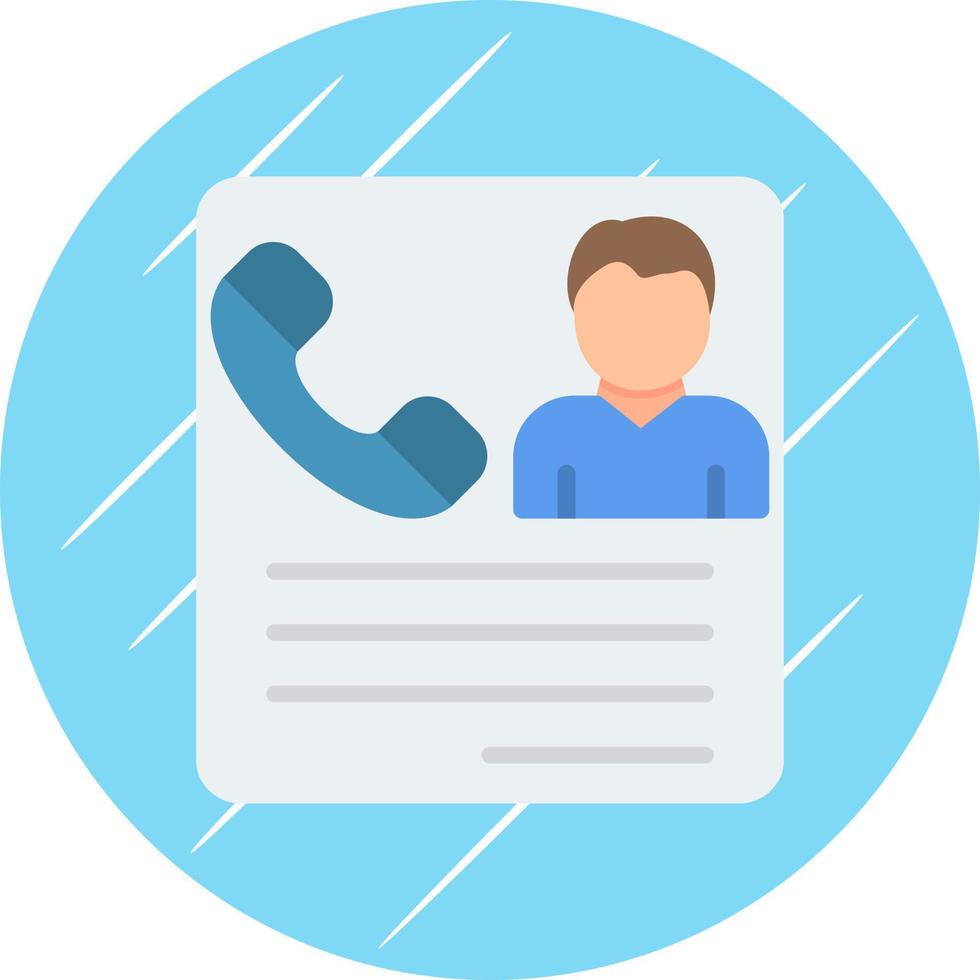 Contacting Candidates Vector Icon Design