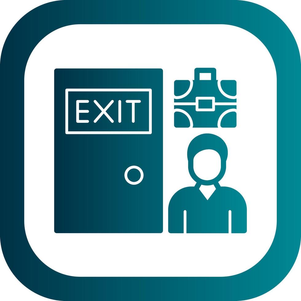 Exit Interview Vector Icon Design