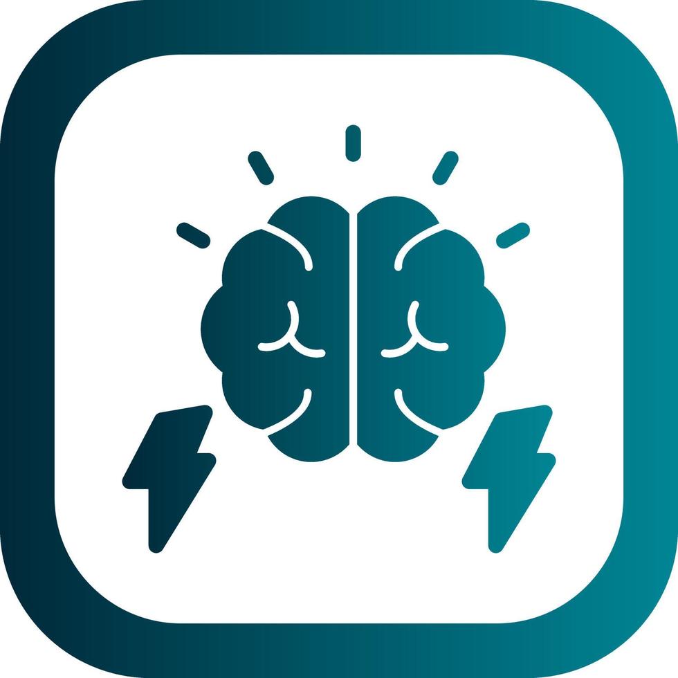 Brain Power Vector Icon Design