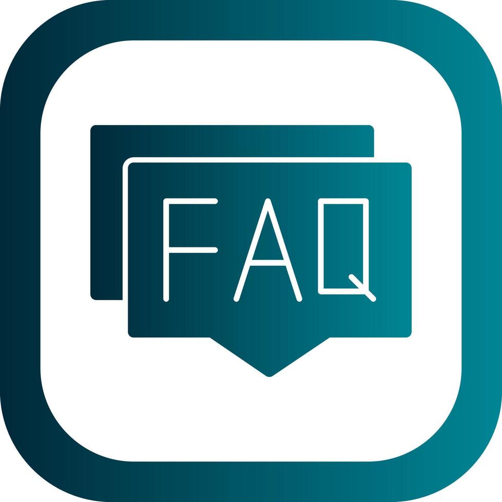 Faq Vector Icon Design