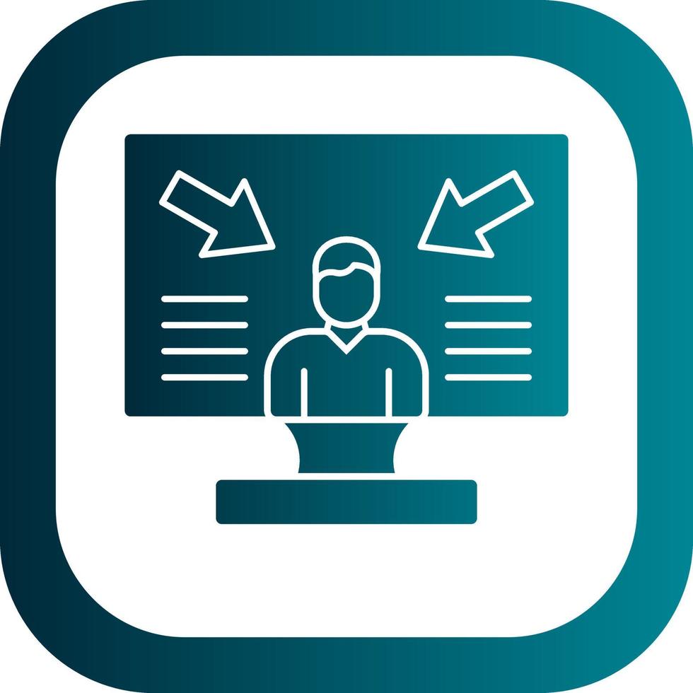 User Centered Design Vector Icon Design