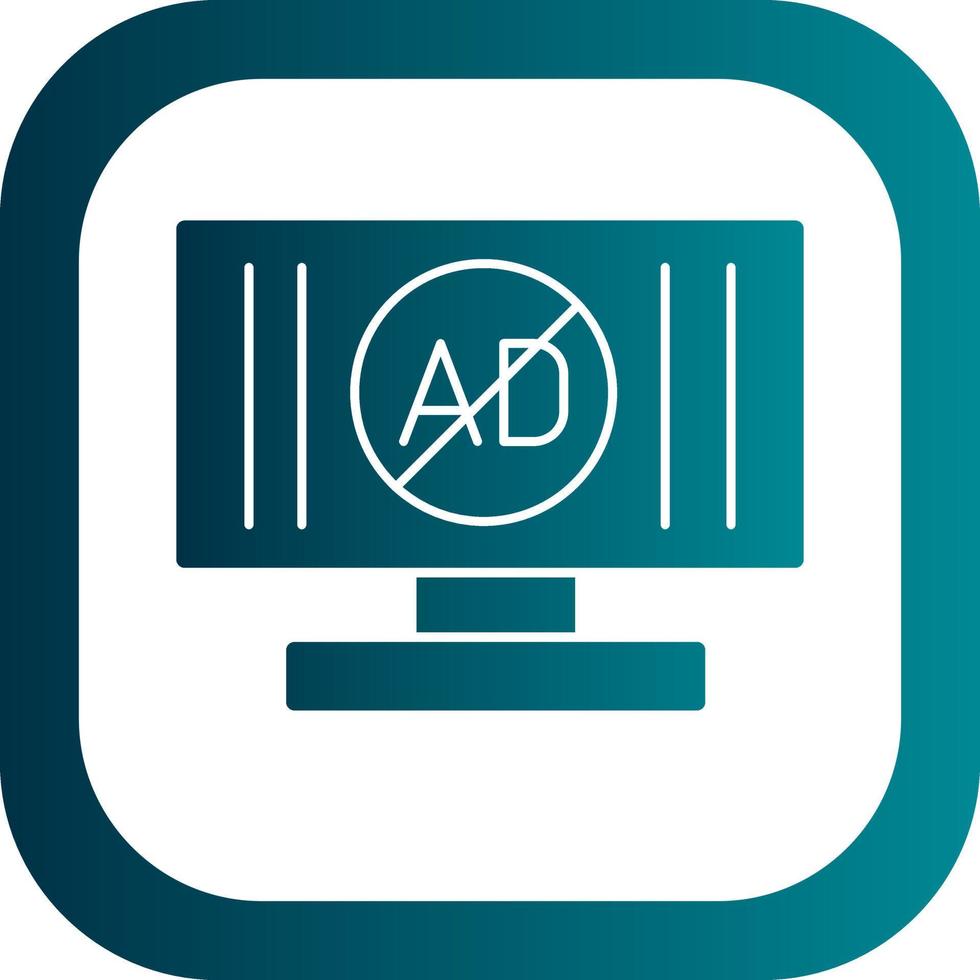 Ad Blocker Vector Icon Design