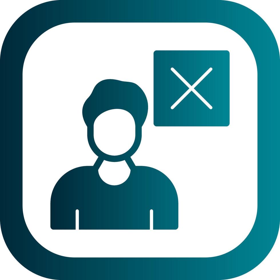 Delete User Vector Icon Design