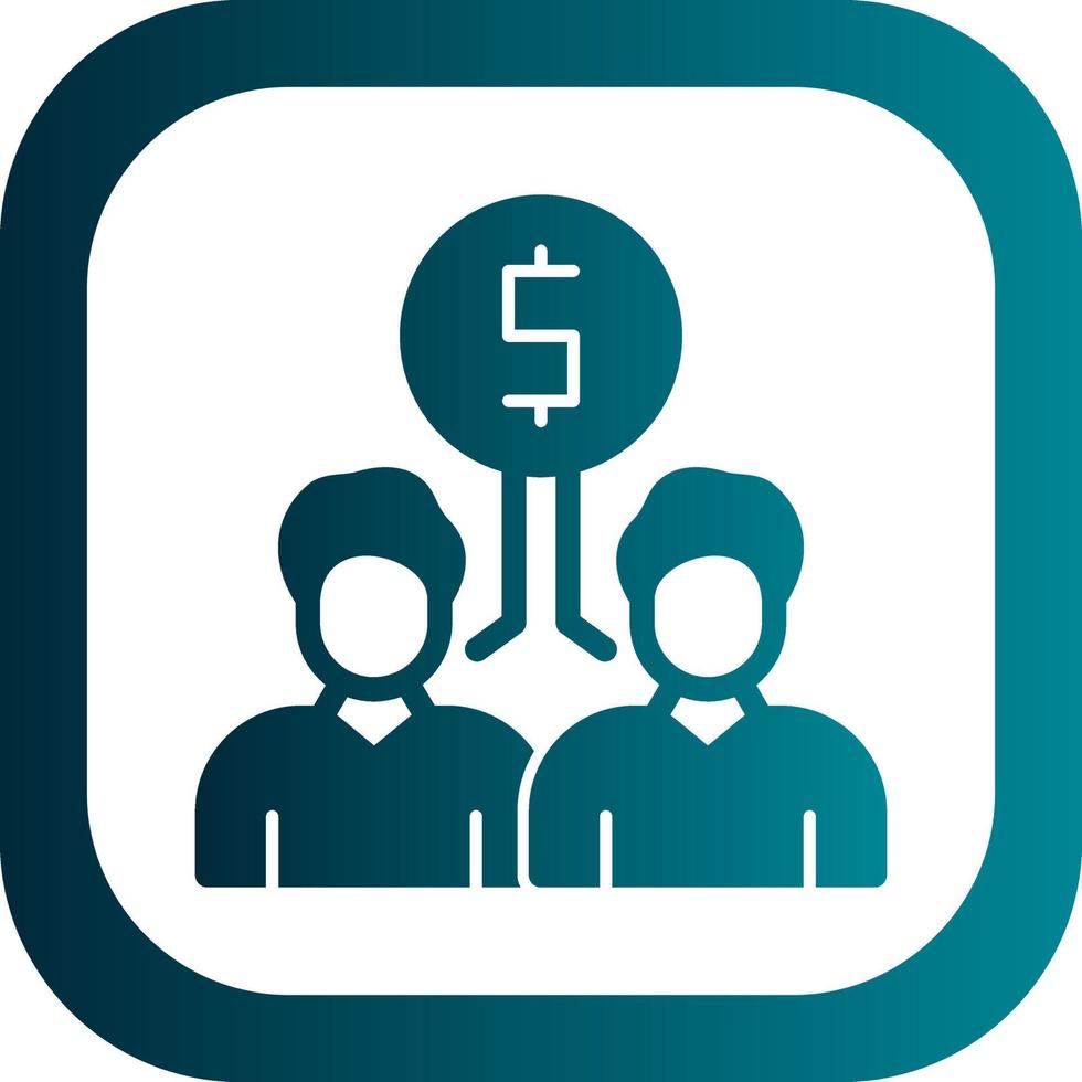 Income Distribution Vector Icon Design