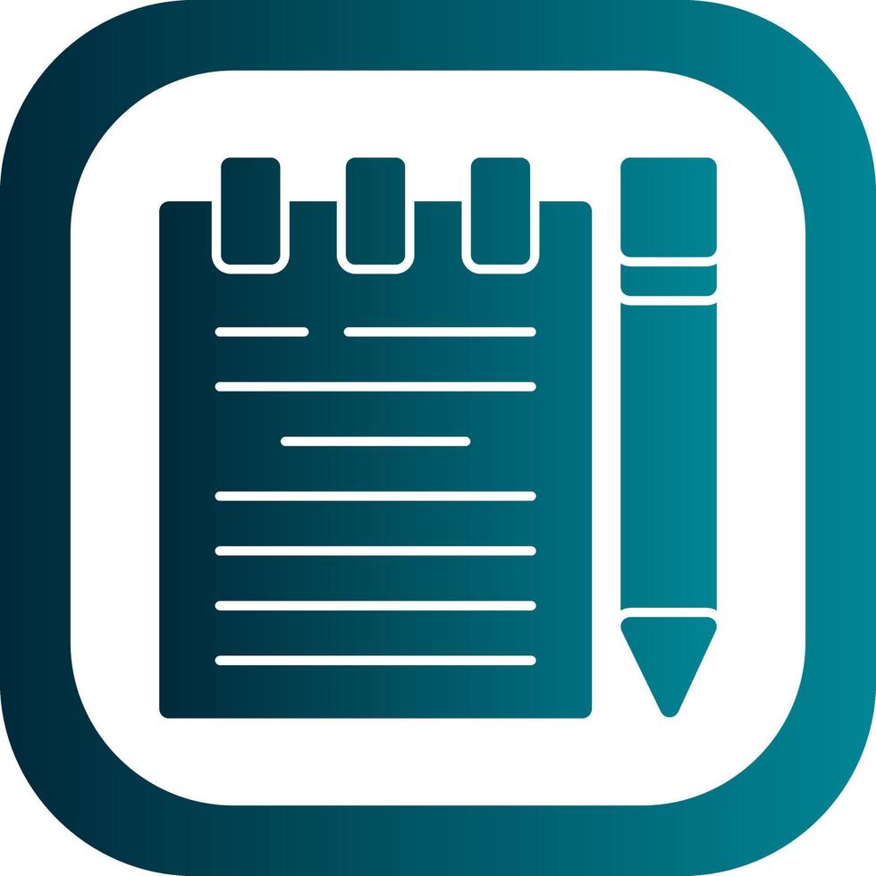 Handwritten Notes Vector Icon Design