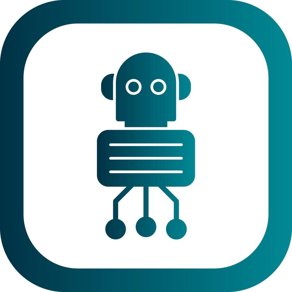 Nano Robot Vector Icon Design