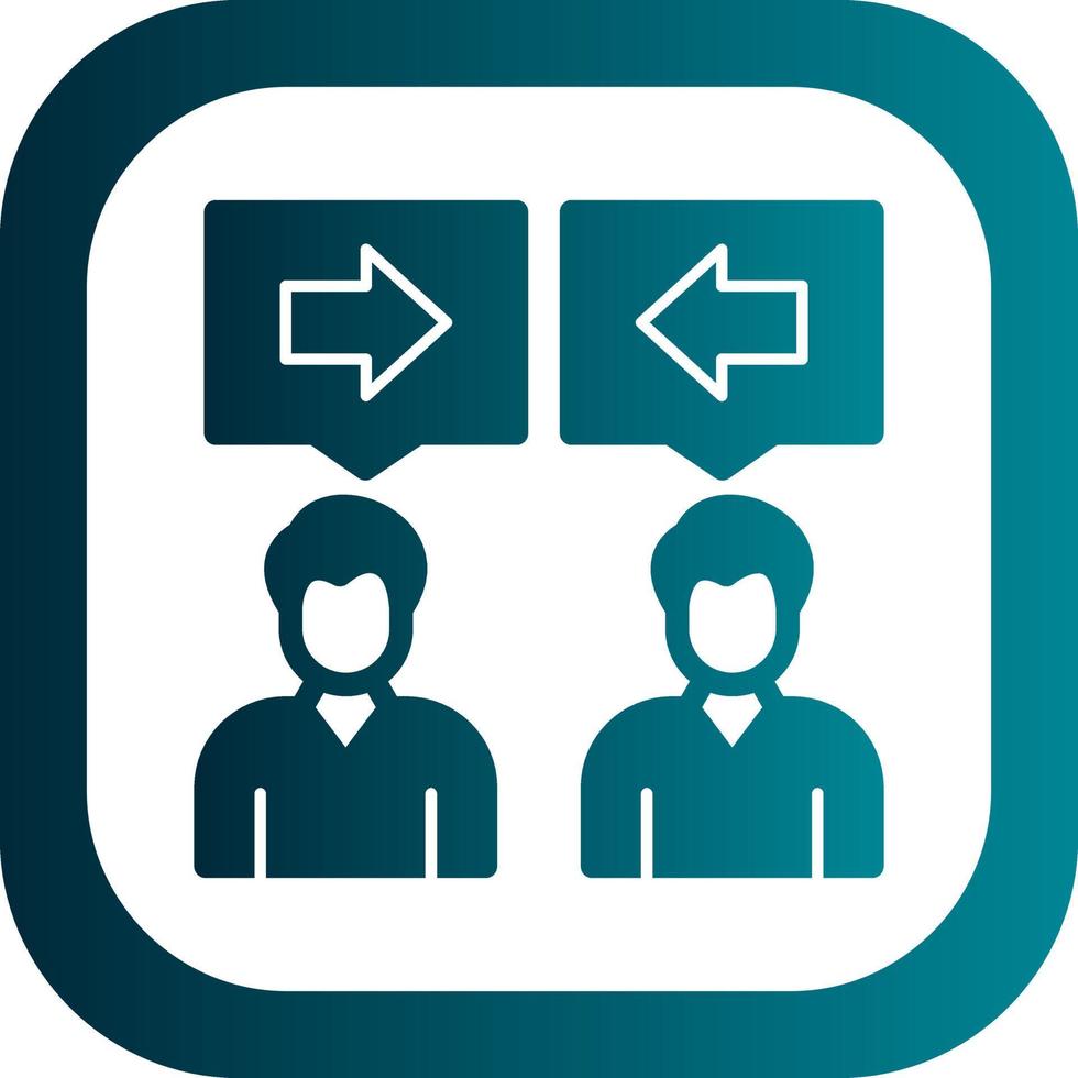 Conflict Of Interest Vector Icon Design