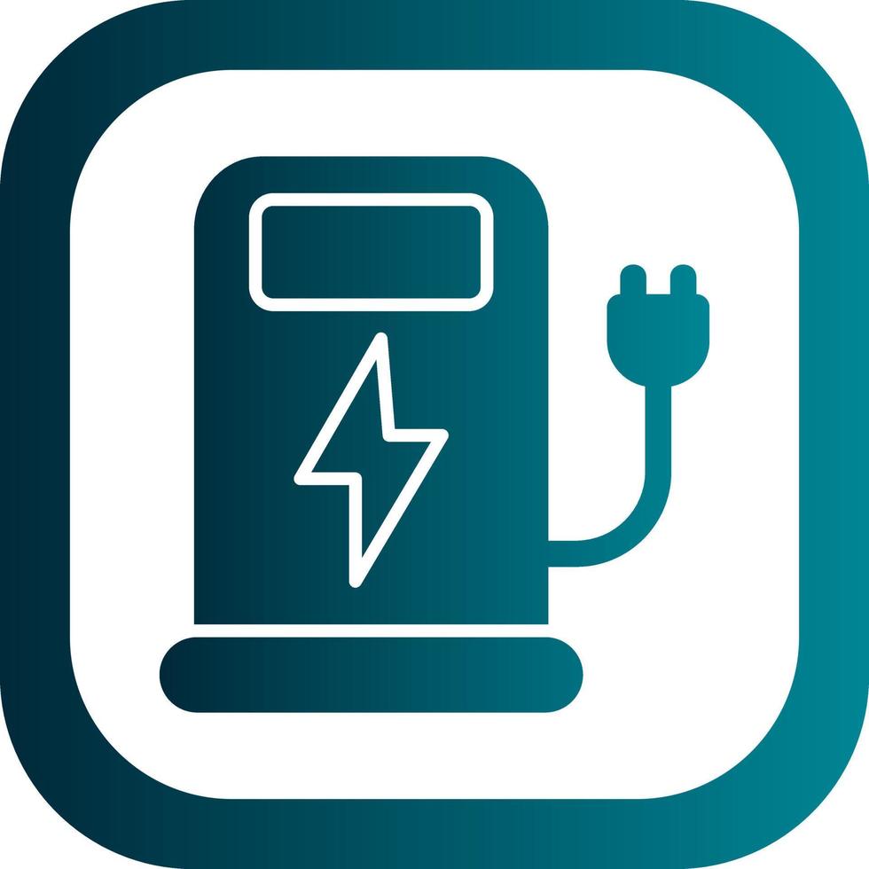 Charging Station Vector Icon Design