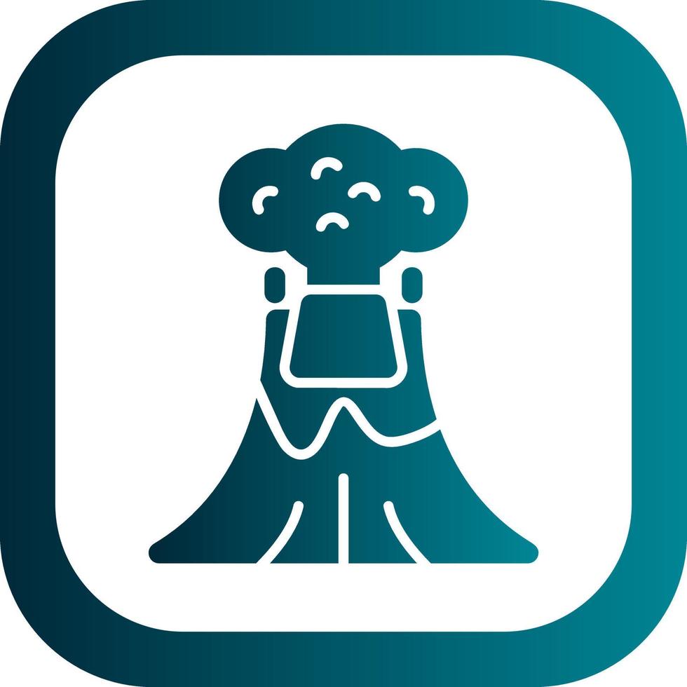 Volcano Vector Icon Design