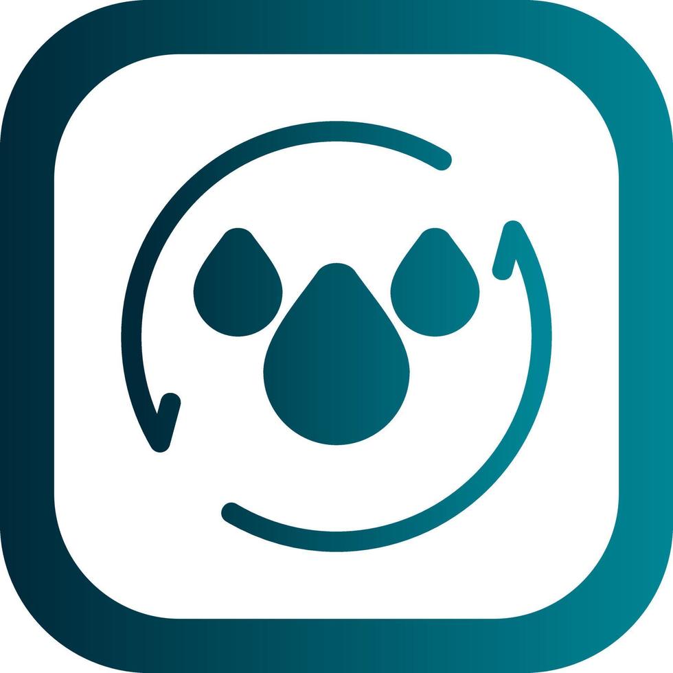 Save Water Vector Icon Design