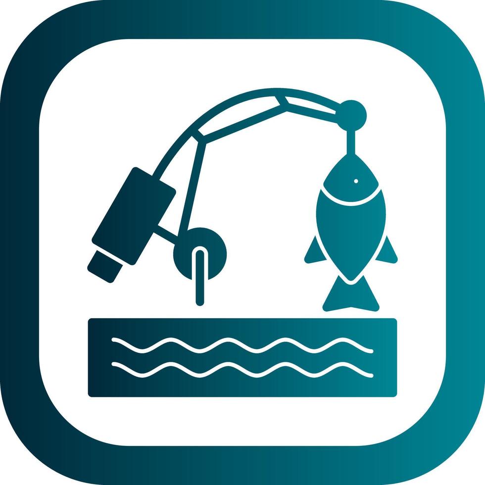 diseño de icono de vector de pesca