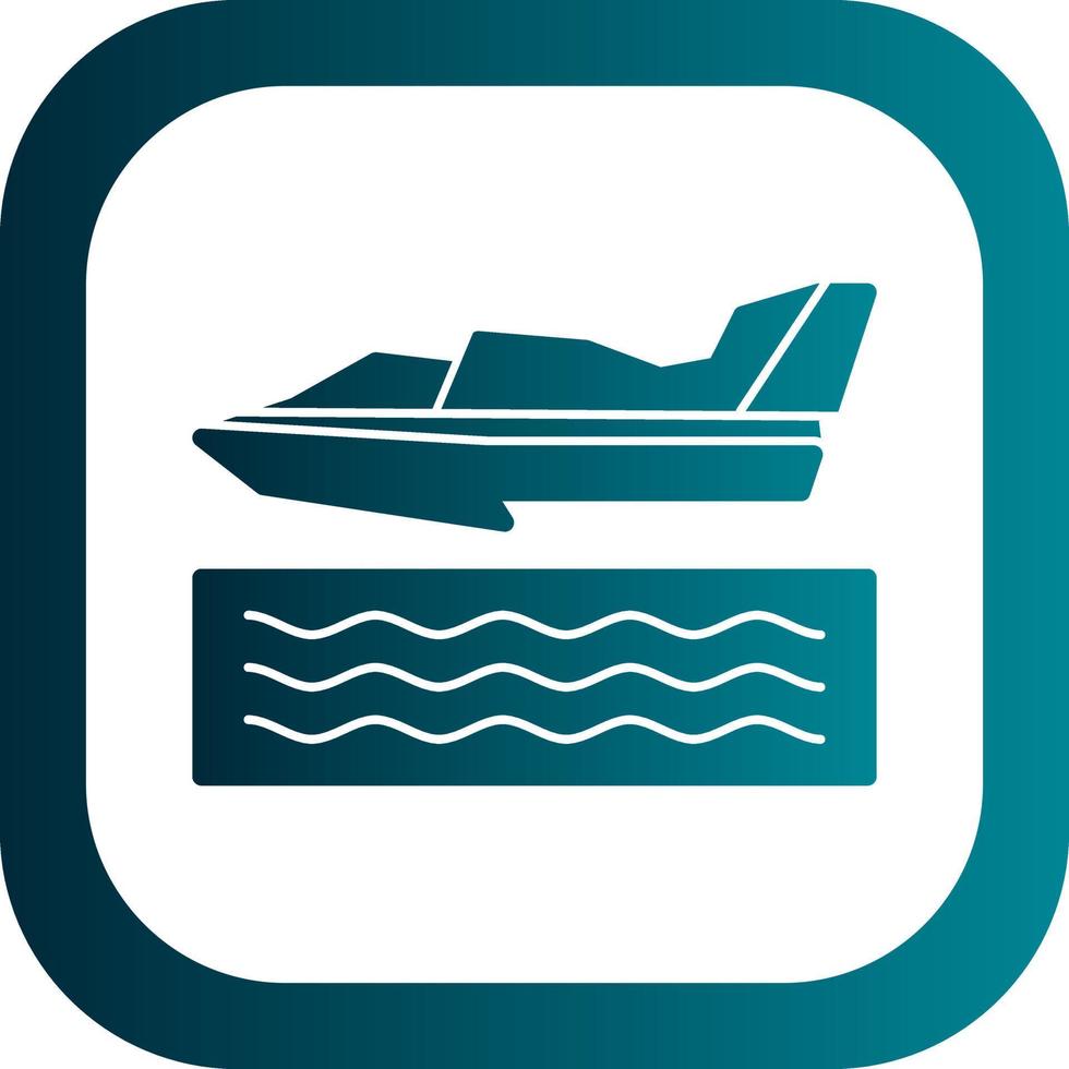 Hydroplane Racing Vector Icon Design