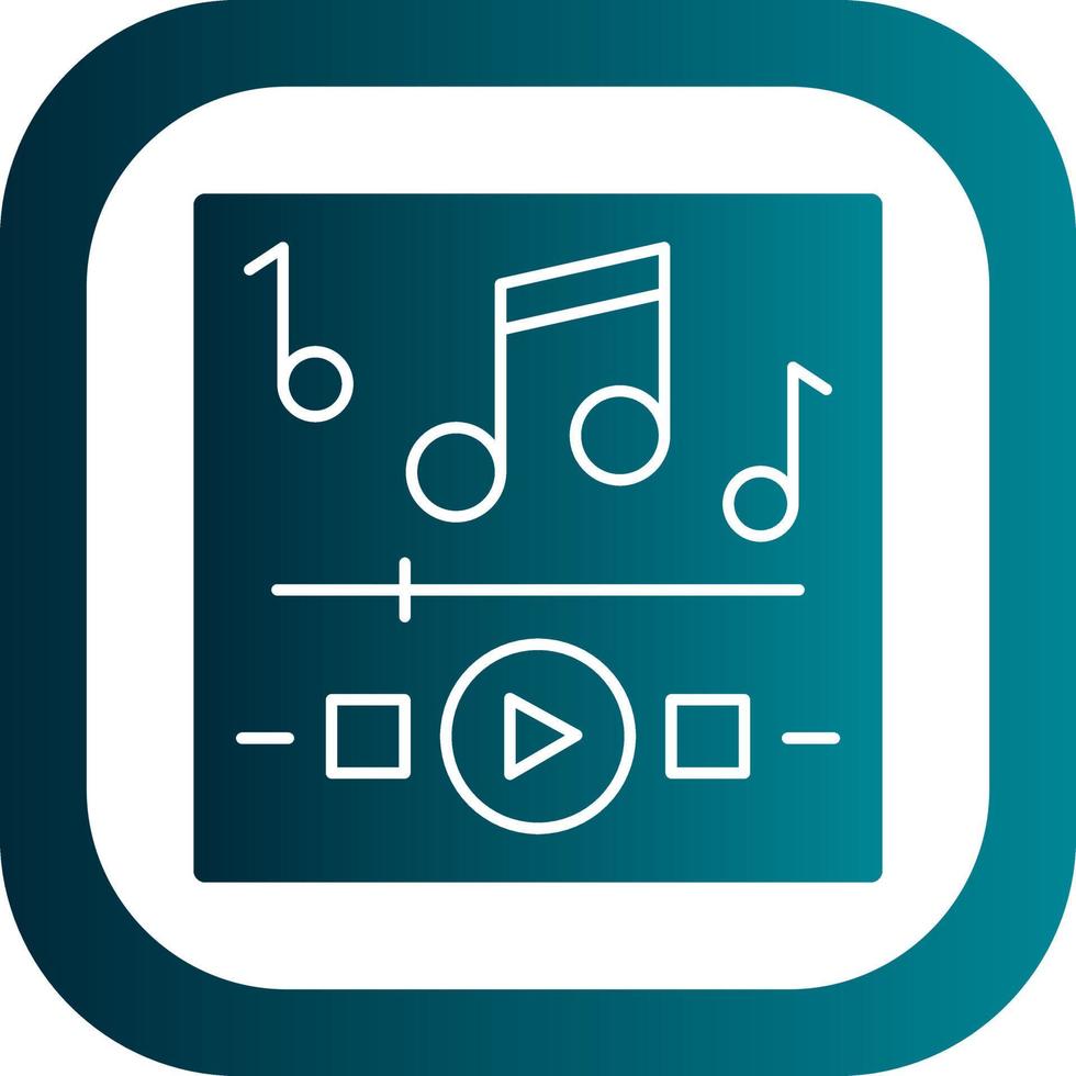 Music Playing Vector Icon Design