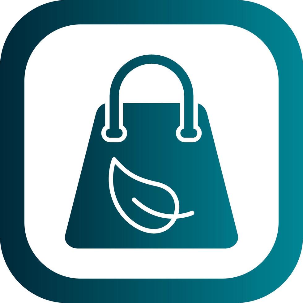 Eco Bag Vector Icon Design