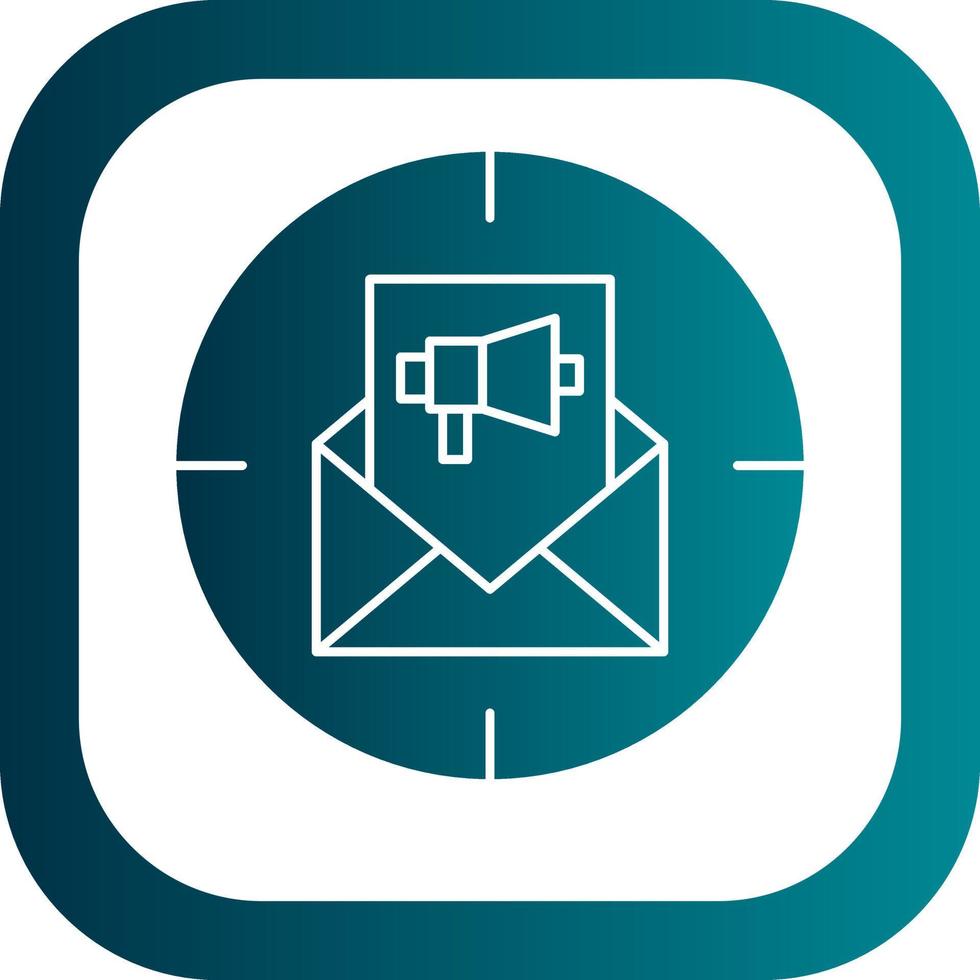 Email Direct Marketing Vector Icon Design