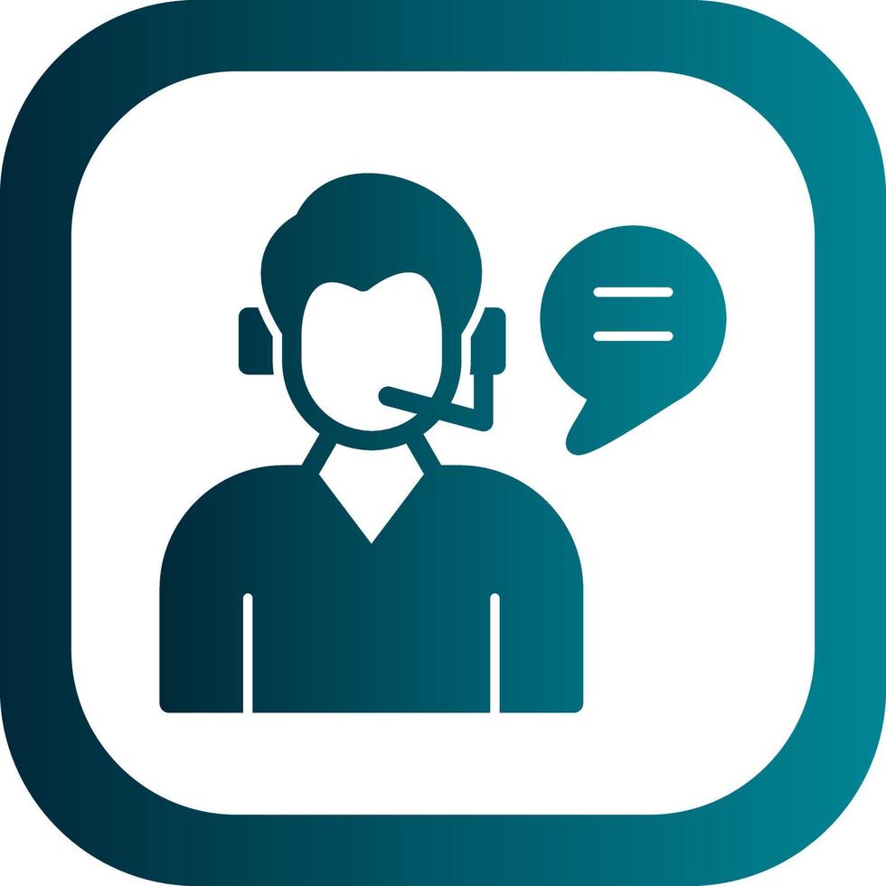 Customer Service Vector Icon Design