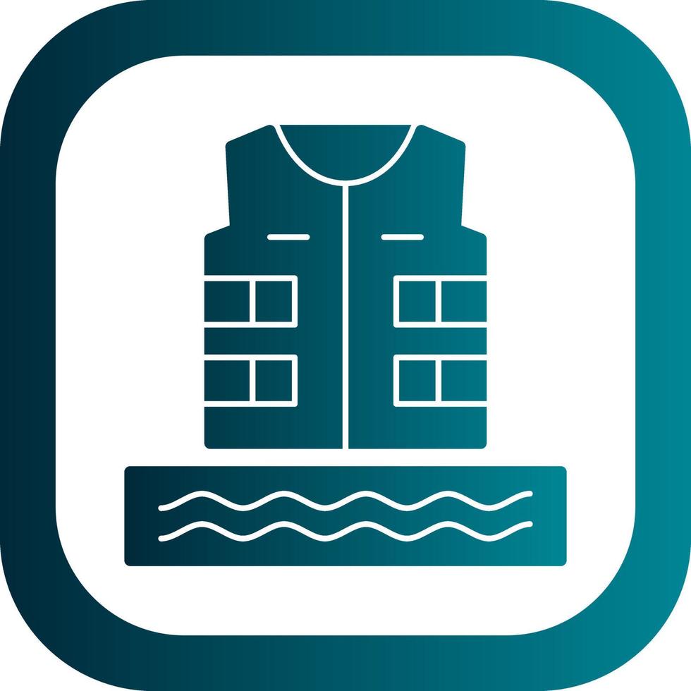 Life Jacket Vector Icon Design
