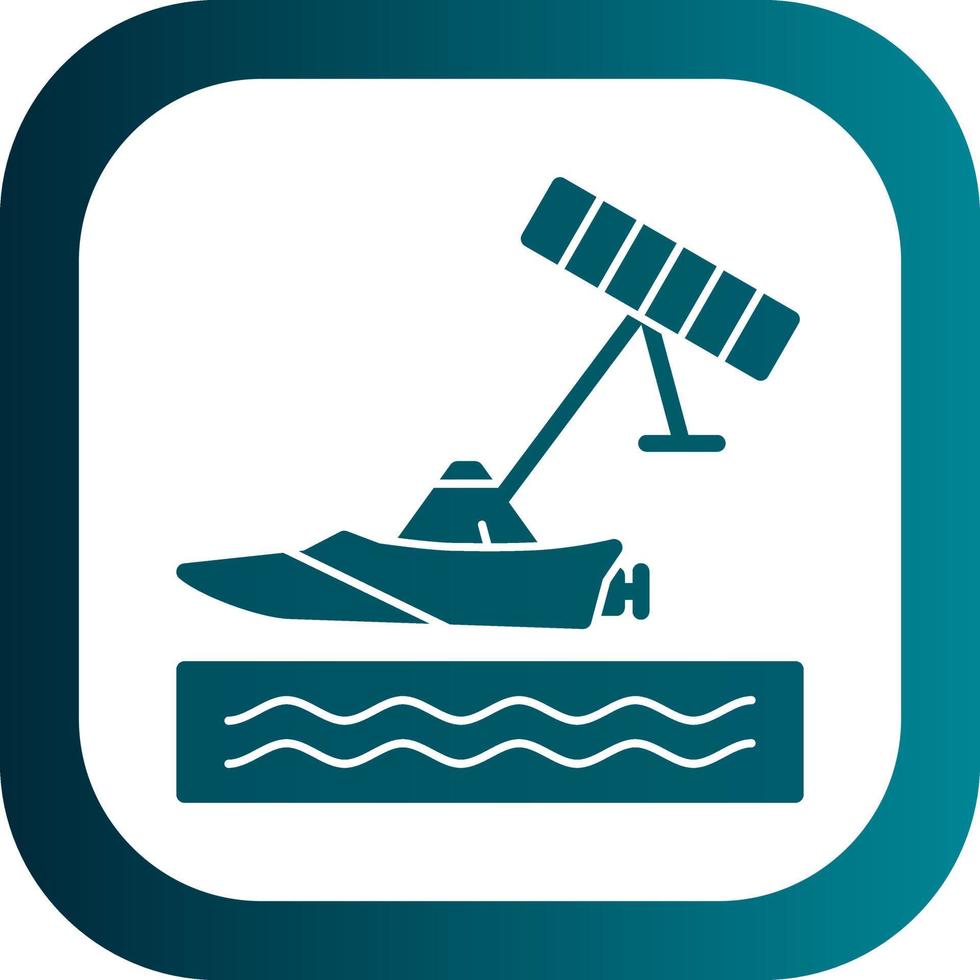 Kiteboarding Vector Icon Design