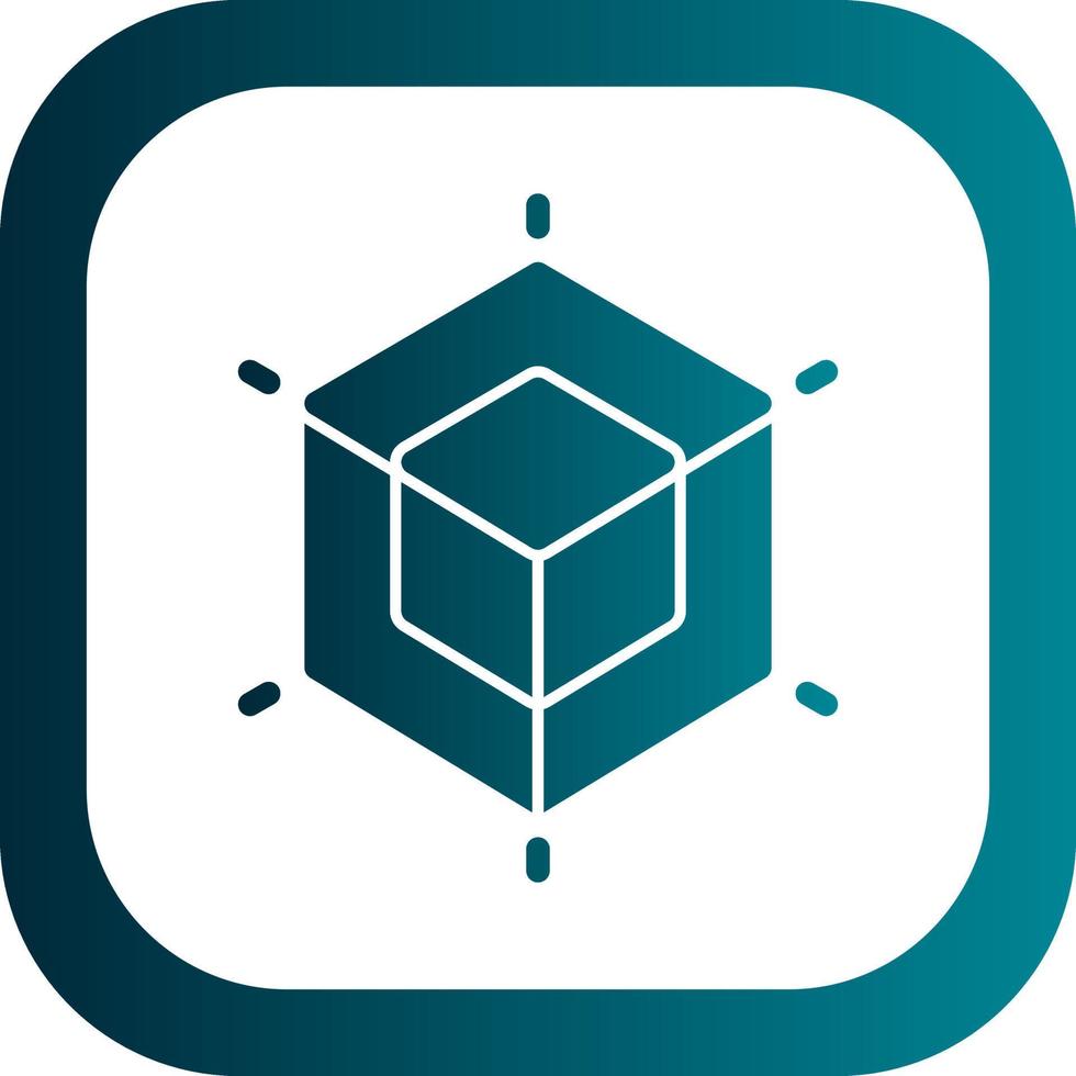 3D Modeling Vector Icon Design