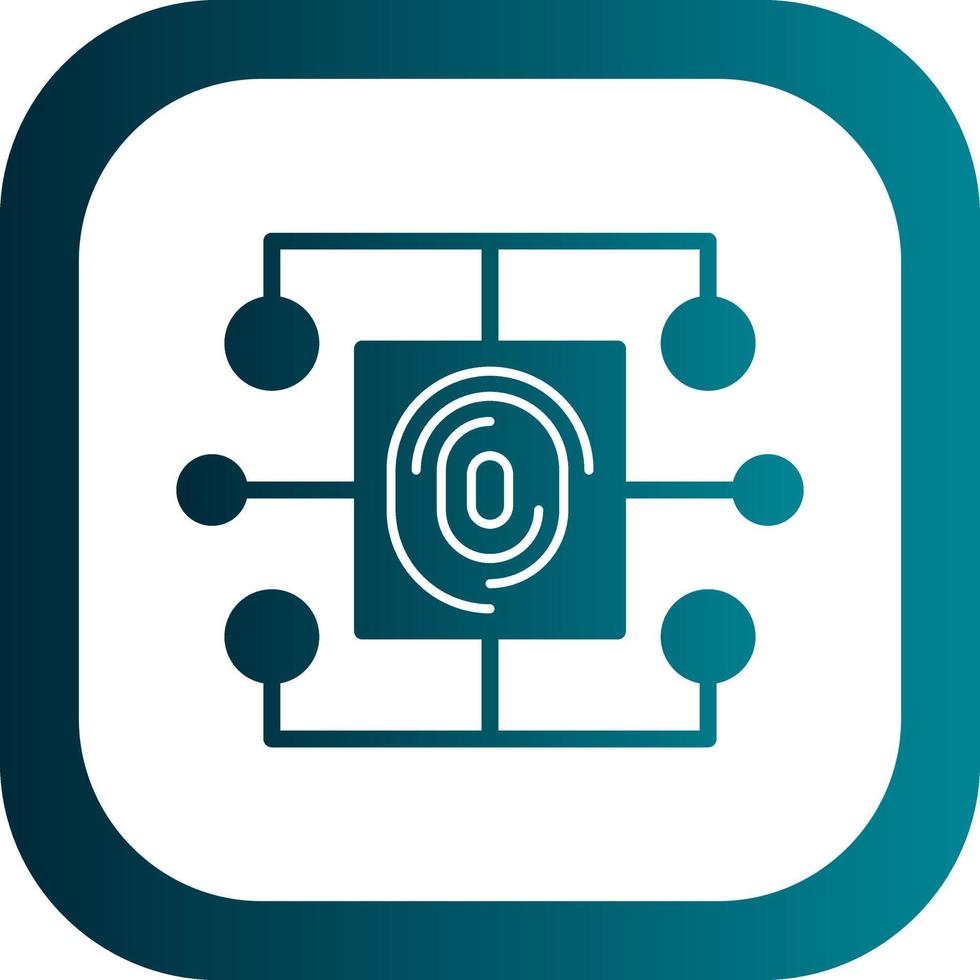 Biometric Data Vector Icon Design