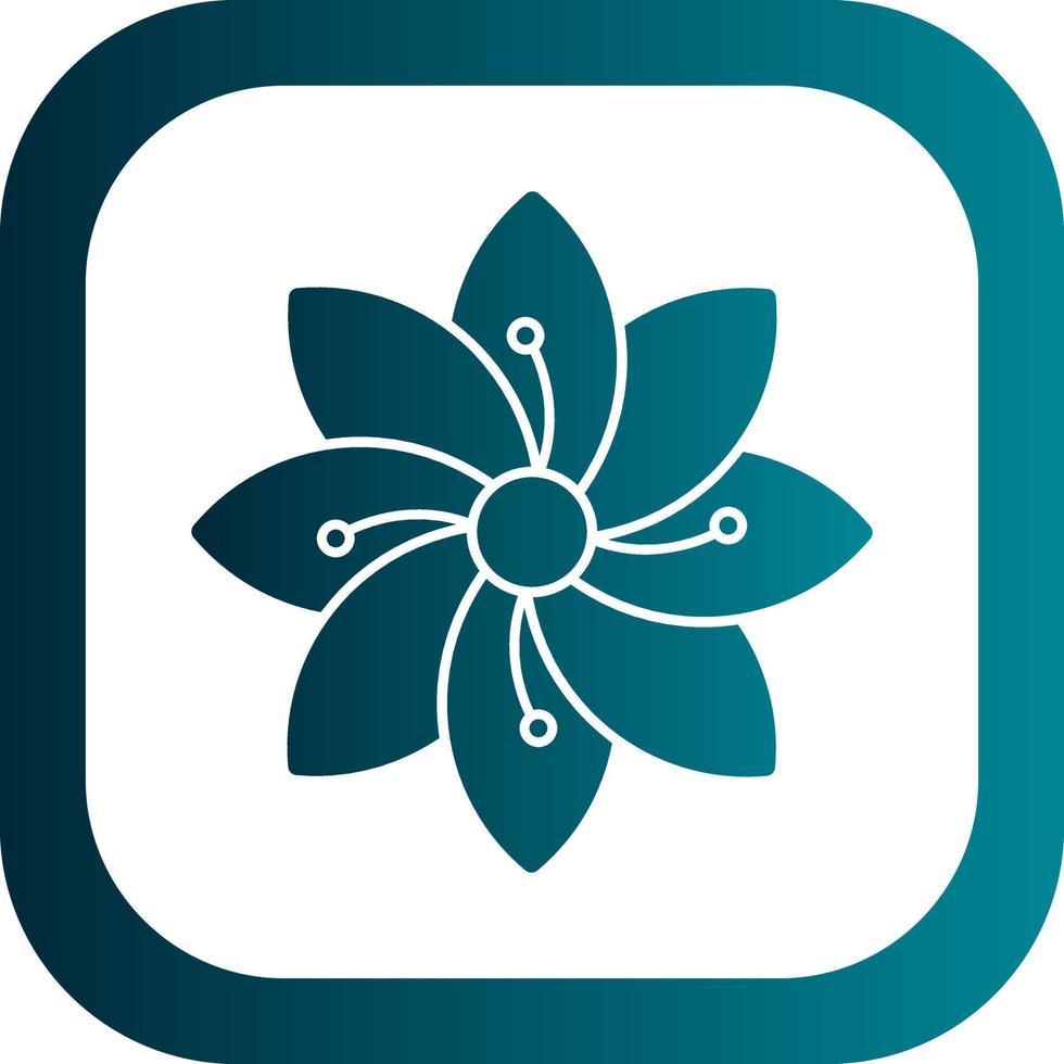 Hydrangea Vector Icon Design