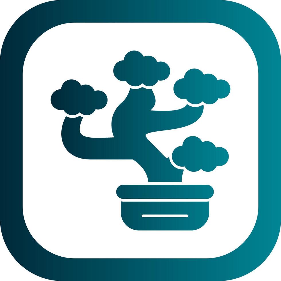 Bonsai Vector Icon Design