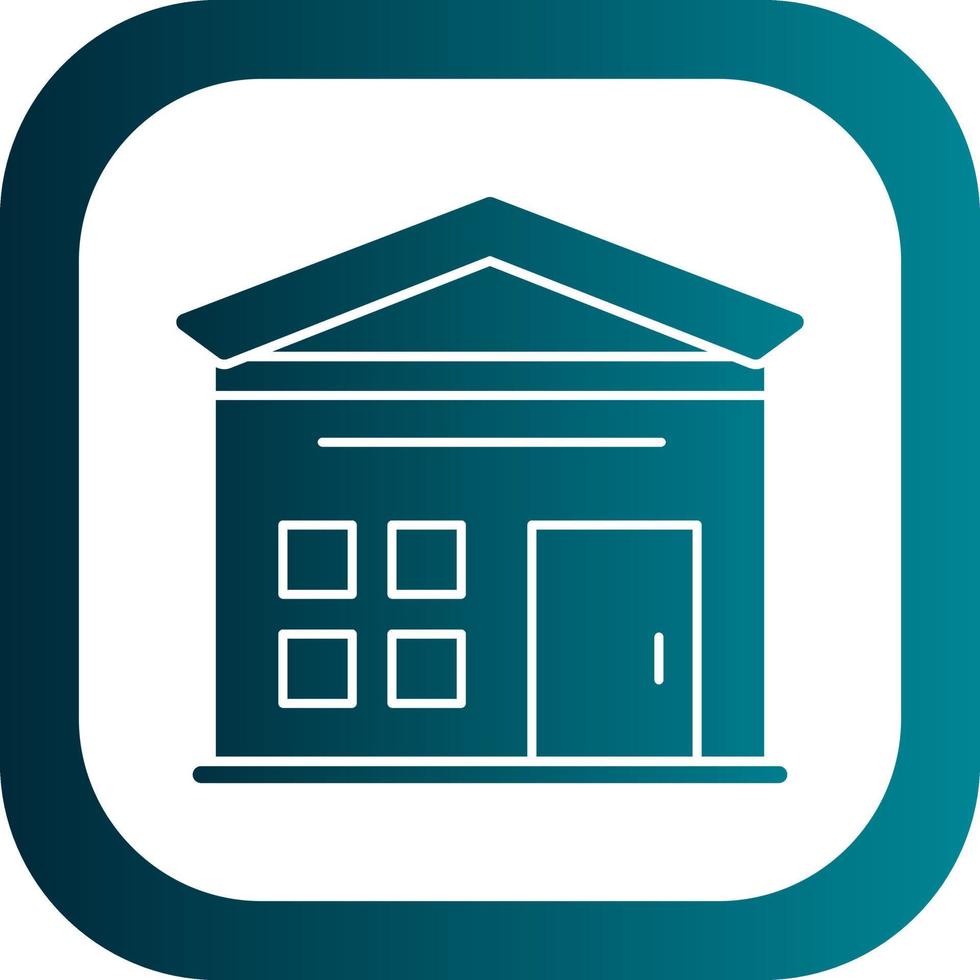 Garden Shed Vector Icon Design