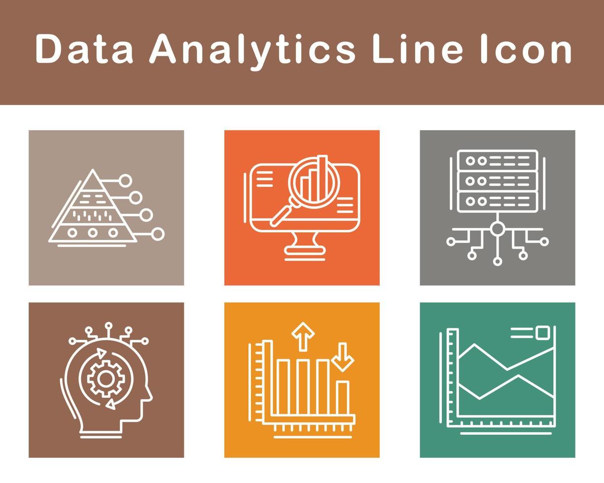 Data Analytics Vector Icon Set