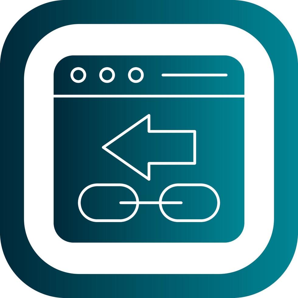 Backlink Vector Icon Design